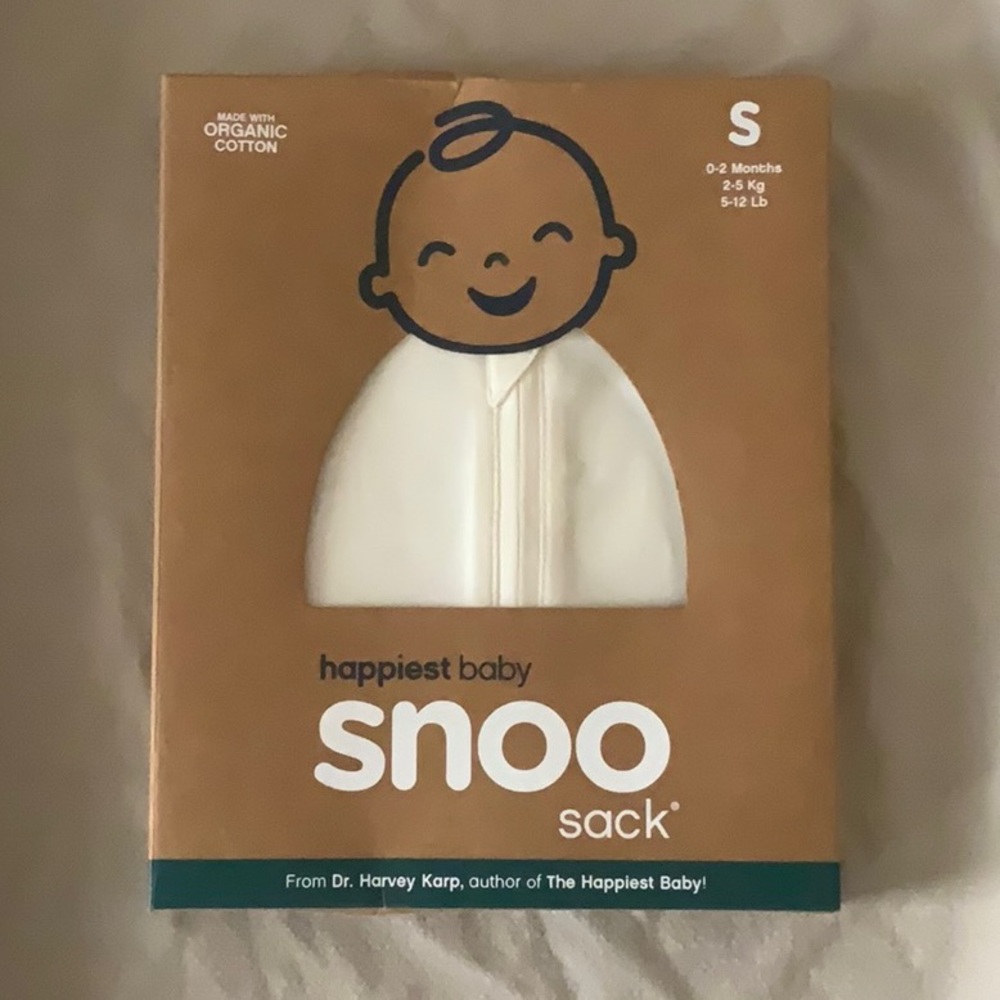 NWT Happiest Baby Snoo Sleep sack Organic Cotton